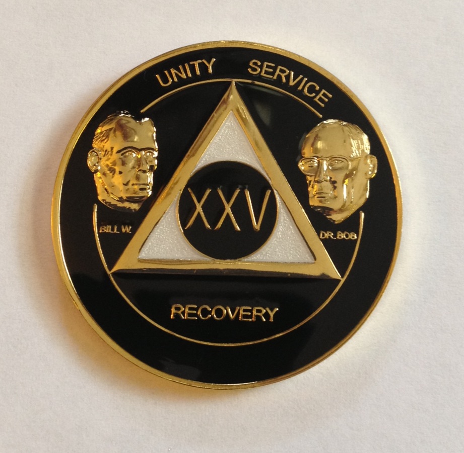 AA Bill & Bob Anniversary Medallion (Black) [FL-AABBBlack] - $24.95 ...